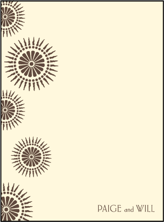 Soleil Letterpress Thank You Card Flat Design Medium