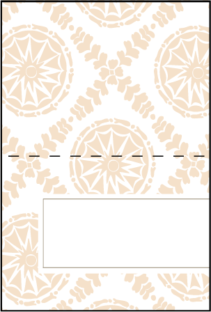 Solina Letterpress Placecard Fold Design Medium