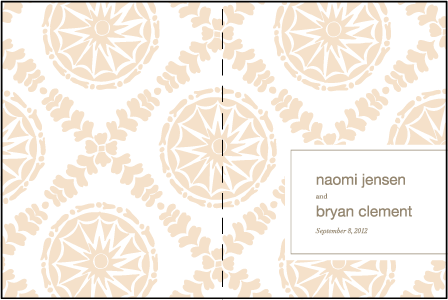 Solina Letterpress Program Design Medium