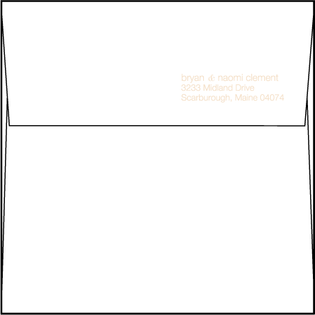 Solina Letterpress Save The Date Envelope Design Medium