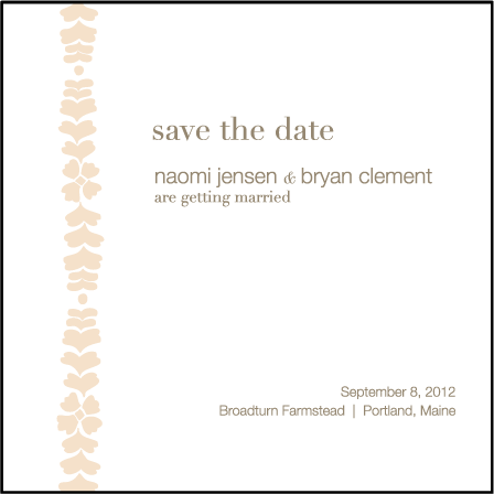 Solina Letterpress Save The Date Design Medium
