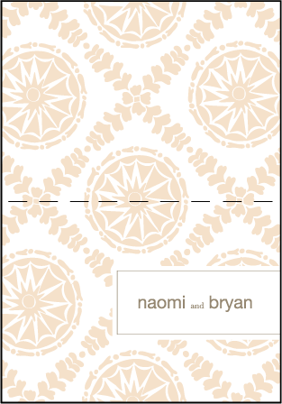 Solina Letterpress Thank You Card Fold Design Medium
