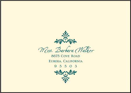 Sonnet Letterpress Reply Envelope Design Medium