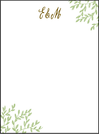 Sonoma Calligraphy Letterpress Thank You Card Flat Design Medium