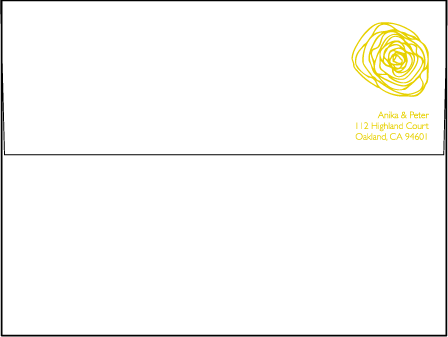 Spinnerette Letterpress Envelope Design Medium