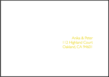 Spinnerette Letterpress Reply Envelope Design Medium