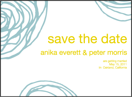 Spinnerette Letterpress Save The Date Design Medium