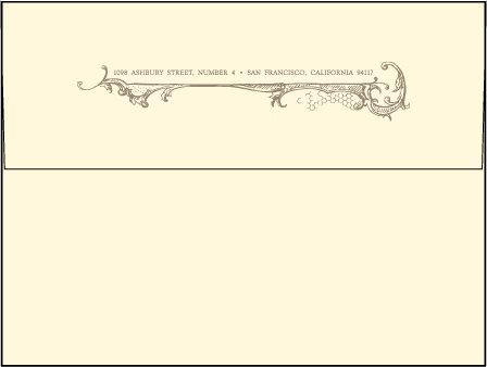 Splendor Letterpress Envelope Design Medium