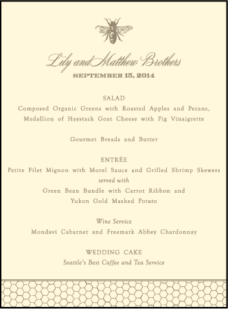 Splendor Letterpress Menu Design Medium