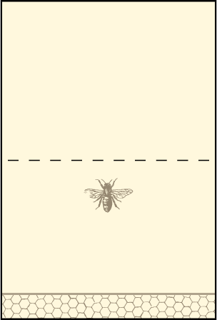 Splendor Letterpress Placecard Fold Design Medium