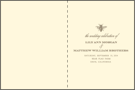 Splendor Letterpress Program Design Medium