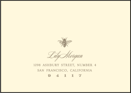 Splendor Letterpress Reply Envelope Design Medium