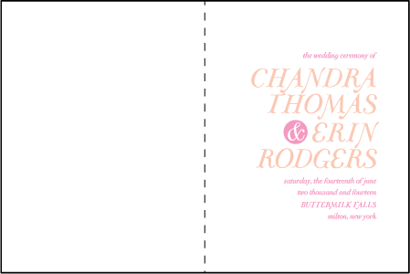 Storybook Romance Letterpress Program Design Medium