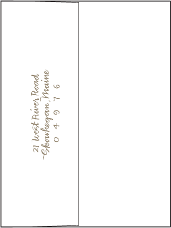 String Calligraphy Letterpress Envelope Design Medium