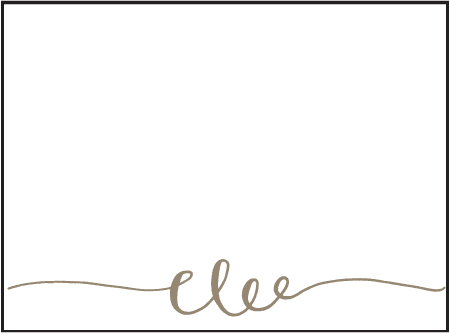 String Calligraphy Letterpress Placecard Flat Design Medium