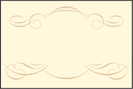 Studebaker Letterpress Placecard Flat Design Medium