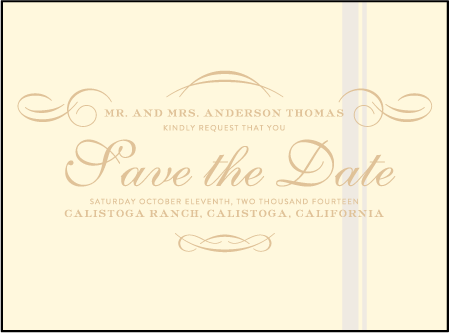 Studebaker Letterpress Save The Date Design Medium