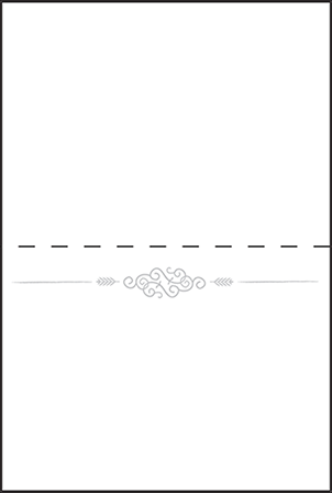 Surfside Letterpress Placecard Fold Design Medium