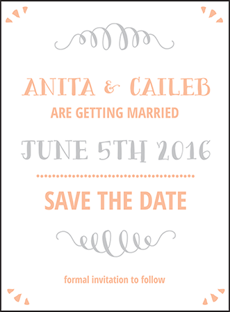 Surfside Letterpress Save The Date Design Medium