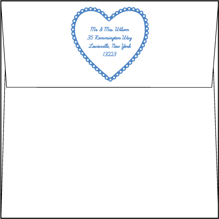 Sweet Heart Letterpress Envelope Design Medium