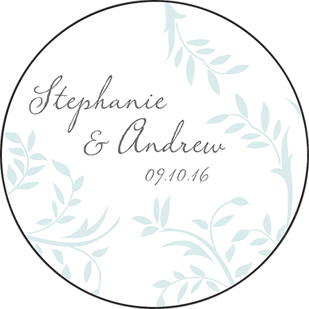 Sweet Laurel Letterpress Coaster Design Medium