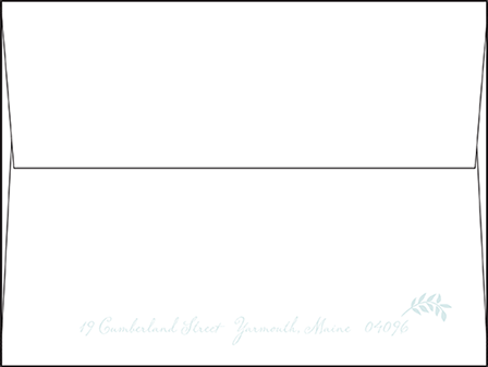 Sweet Laurel Letterpress Envelope Design Medium