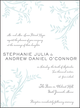 Sweet Laurel Letterpress Invitation Design Medium