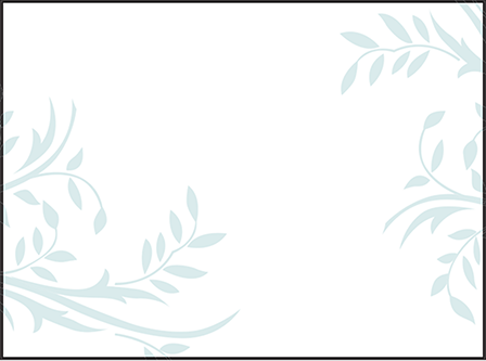 Sweet Laurel Letterpress Placecard Flat Design Medium