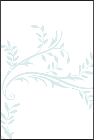 Sweet Laurel Letterpress Placecard Fold Design Medium