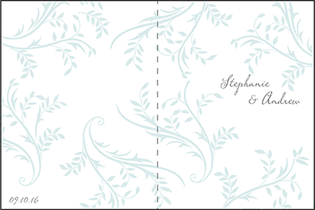 Sweet Laurel Letterpress Program Design Medium