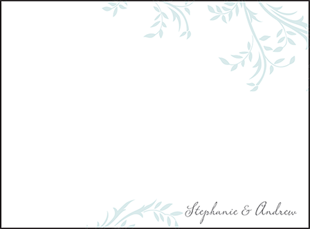 Sweet Laurel Letterpress Thank You Card Flat Design Medium