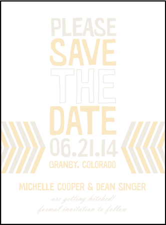 Sweet Lorna Letterpress Save The Date Design Medium