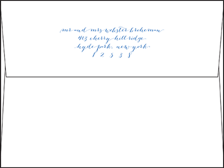 Tailored Letterpress Envelope Design Medium