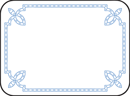 Tailored Letterpress Placecard Flat Design Medium