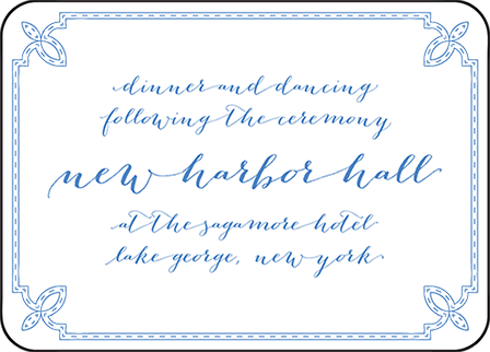 Tailored Letterpress Reception Design Medium