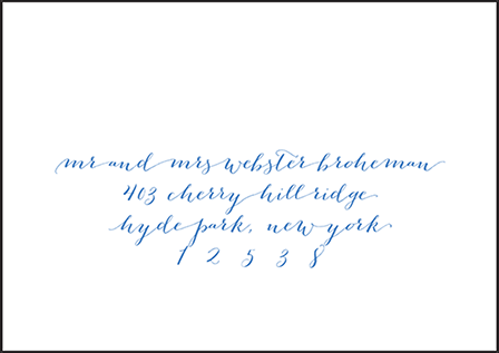 Tailored Letterpress Reply Envelope Design Medium