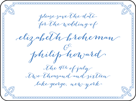 Tailored Letterpress Save The Date Design Medium