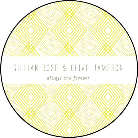 Tapestry Letterpress Coaster Design Medium