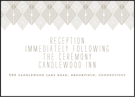 Tapestry Letterpress Reception Design Medium