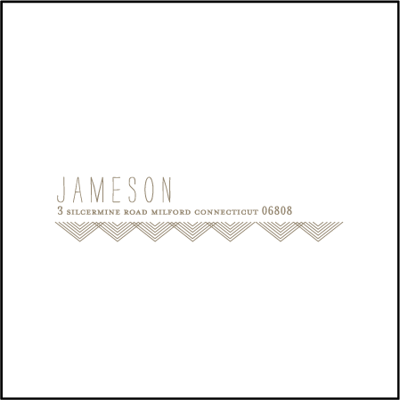 Tapestry Letterpress Reply Envelope Design Medium
