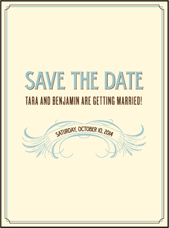 Tara Letterpress Save The Date Design Medium