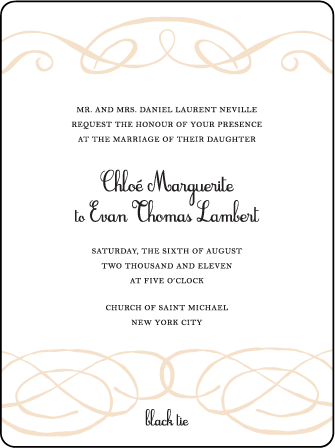 Tennyson Letterpress Invitation Design Medium
