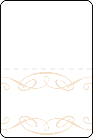 Tennyson Letterpress Placecard Fold Design Medium
