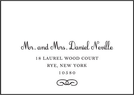 Tennyson Letterpress Reply Envelope Design Medium