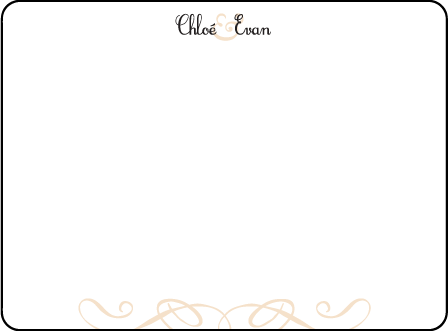 Tennyson Letterpress Thank You Card Flat Design Medium