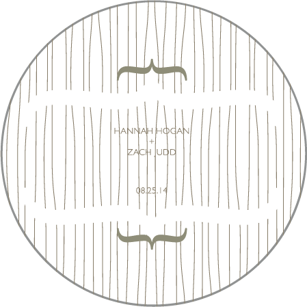 Threaded Letterpress Coaster Design Medium
