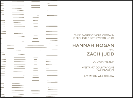 Threaded Letterpress Save The Date Design Medium