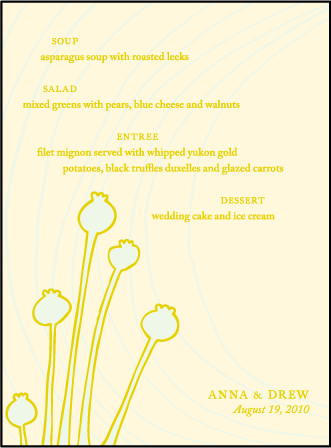 Thrive Letterpress Menu Design Medium