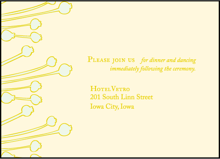 Thrive Letterpress Reception Design Medium