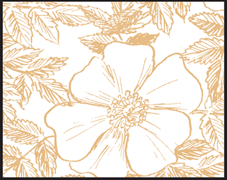Traditional Palm Letterpress Stamp Design Medium